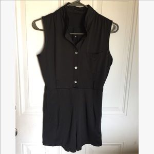 Basic black romper